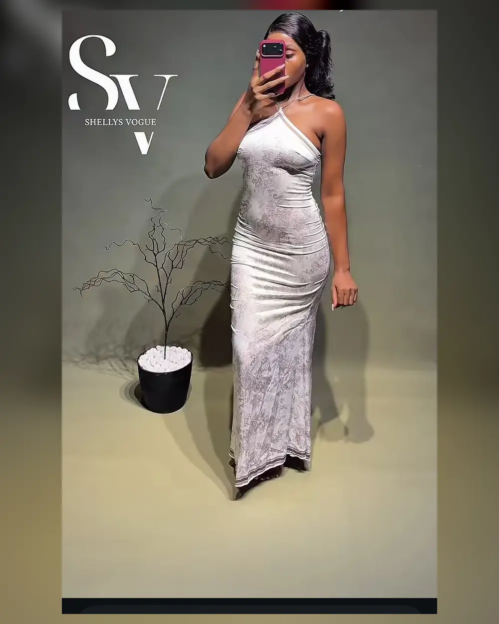 Silver Column Maxi